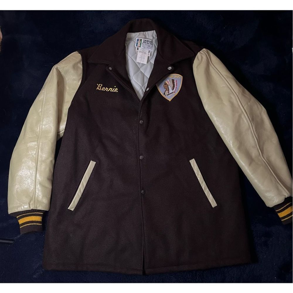 Vintage 80s/90s Trophy Jackets Bomber Varsity Calumet Fire Dept. Sz Medium GR